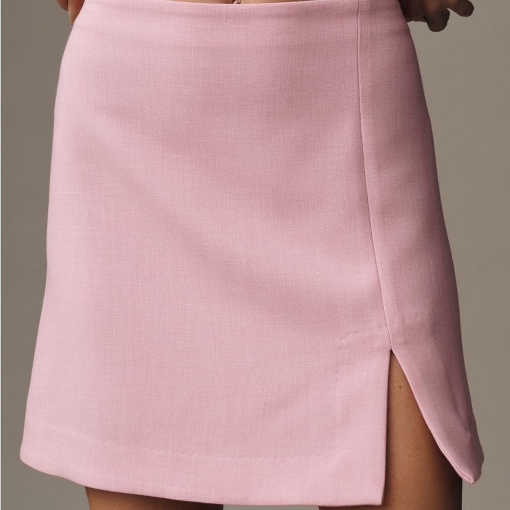 Maeve Baby Pink Mini Skirt